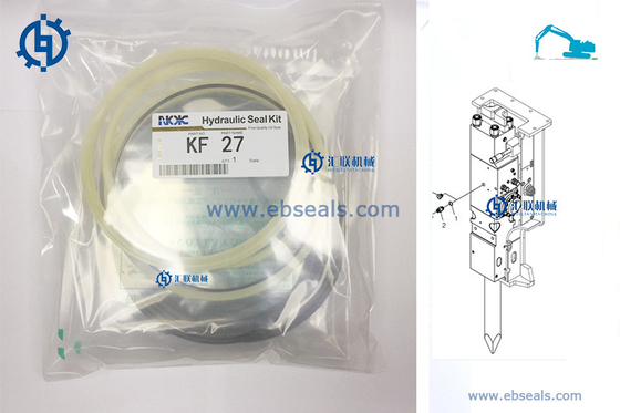 Phoque hydraulique Kit Cylinder Oil Set de briseur de Kent KF22 KF27 KF35