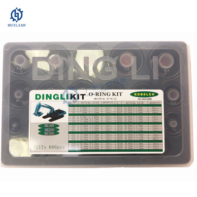 Joint en caoutchouc de Kit Set Repair Box For SK de joint circulaire de Dingli d'excavatrice hydraulique matérielle de