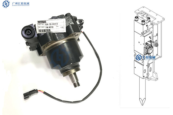 Le moteur de pompe hydraulique de SK320 KOMATSU partie la pompe de la fan 708-7S-00313
