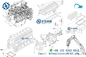 Pièces de révision de moteur d'Engine Gasket Kit EX200-5 1-87811203-0 d'excavatrice de Hitachi