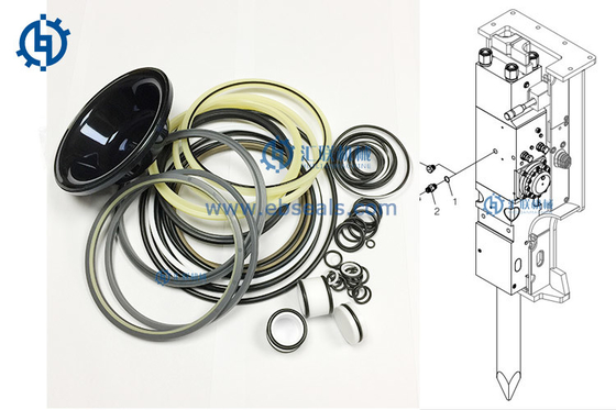HFH Seal Kit for CAT-H Hammers H115S H120CS Hydraulic Breaker Set of Seals Cylinder Sealing